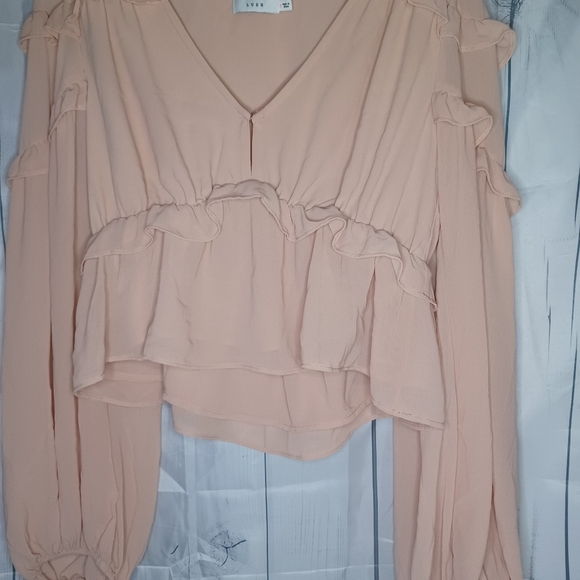 Lush boho v-neck fairycore Cropped top - Picture 4 of 16